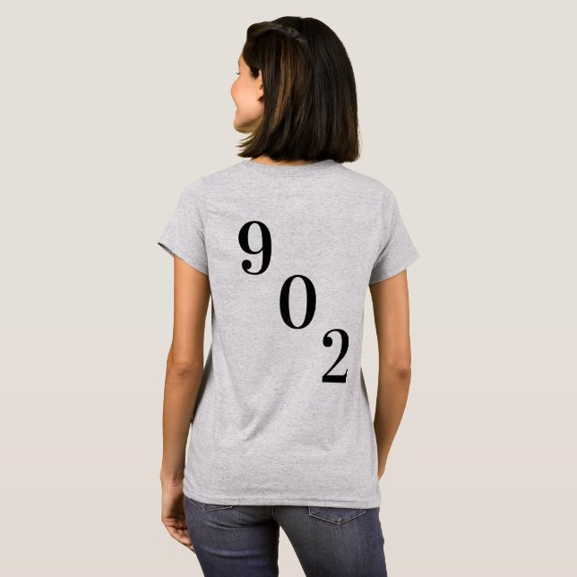 Nova Scotia T-Shirt Nova Scotian 902 Dartmouth (Back Full)