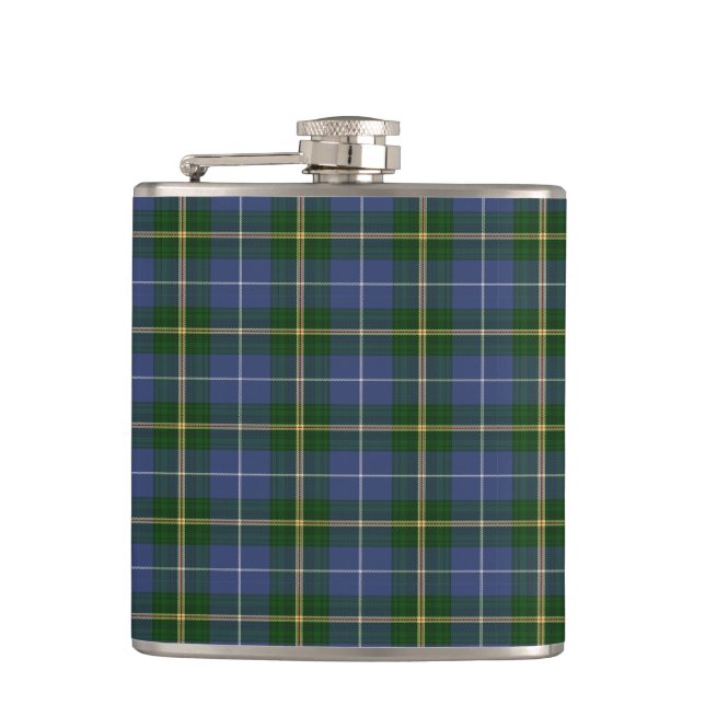 Nova Scotia Tartan flask Lighthouse Route (Front)
