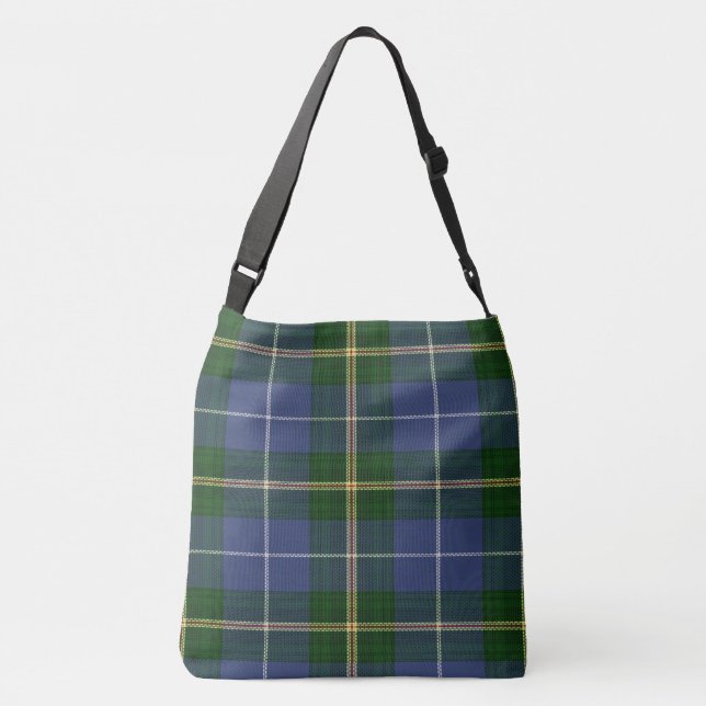 Nova Scotia Tartan Lighthouse Route Cross Bag (Back)