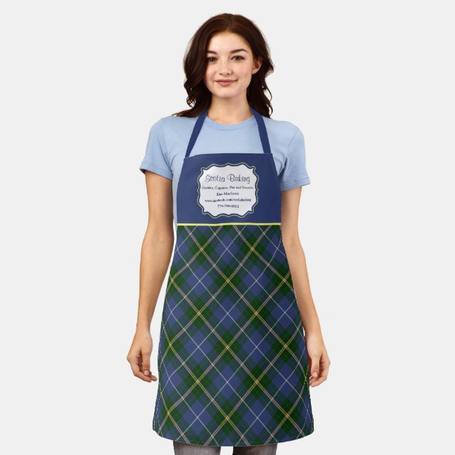 Nova Scotia Tartan Plaid Business Apron (Worn)