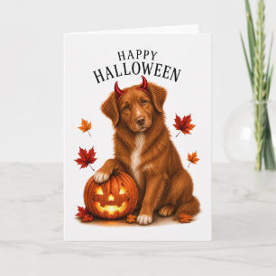 Nova Scotia Toller Devil Dog Card