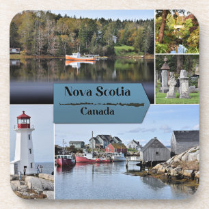 Nova Scotia Travel Poster, Coaster