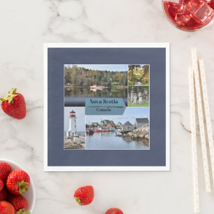 Nova Scotia Travel Poster, Napkin