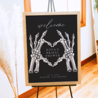 NOVA Skeleton Heart Hands Bridal Shower Welcome Po