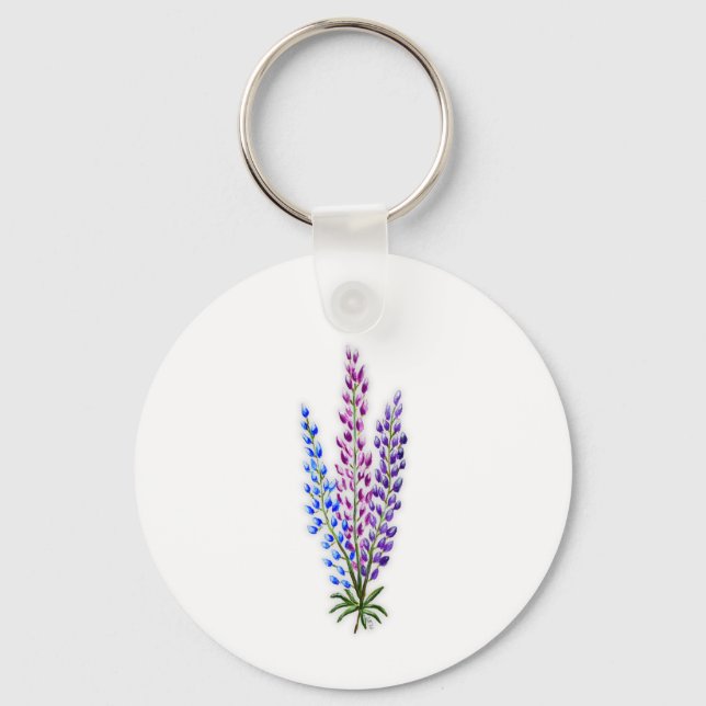 Nova Sotia Lupines Keychain (Front)