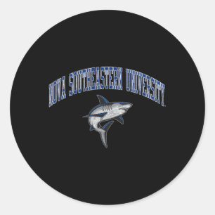 Nova Southeastern Sharks Victory Classic Round Sticker
