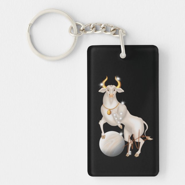 Nova Taurus Venus Zodiac Keychain (Front)