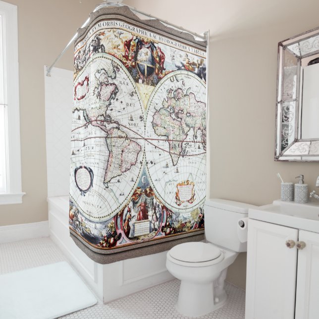 Nova Totius Terrarum Orbis by Henricus Hondius II (In Situ)