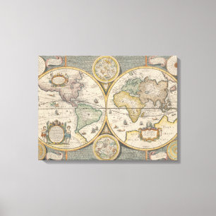 Nova Totius Terrarum Orbis Geographica Canvas Print