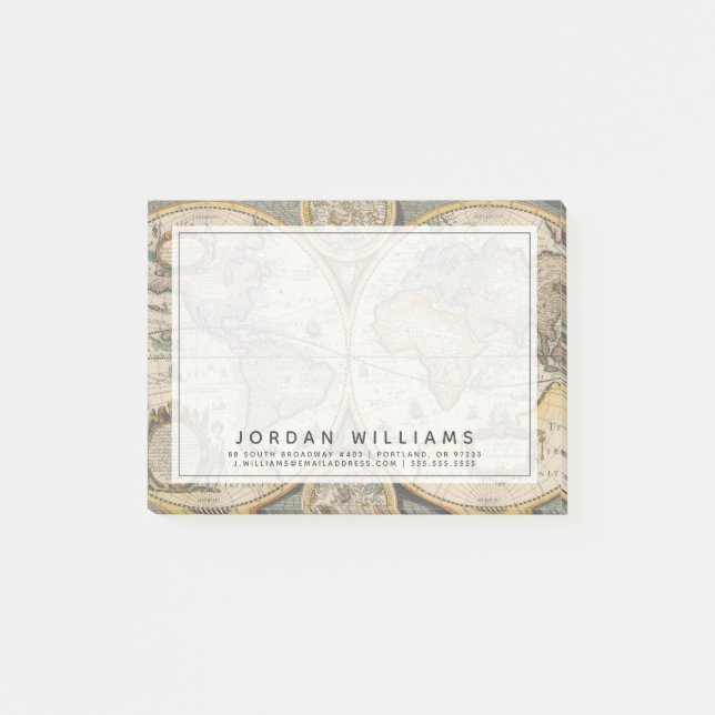Nova Totius Terrarum Orbis Geographica Post-it Notes (Front)
