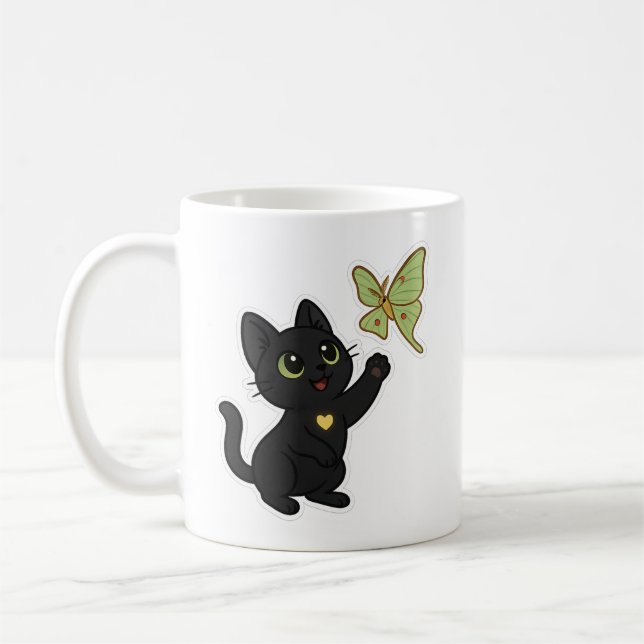 #NovaCatAdventures  and Lunar Moth Frolics v2 mug (Left)