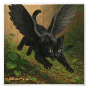 #NovaCatAdventures – Winged  v1 Photo Print