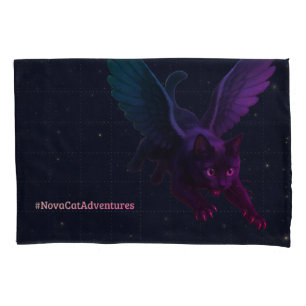 #NovaCatAdventures – Winged v2 pillowcase