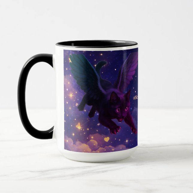 #NovaCatAdventures winged v3 mug (Left)