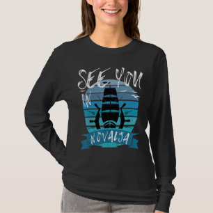 Novalja Croatia Boat Yacht Captain Crew Nautical S T-Shirt