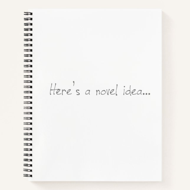 Novel Idea Spiral Bound Notebook (Front)