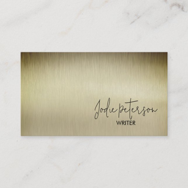 Novelist Writer Author  Business Card (Front)