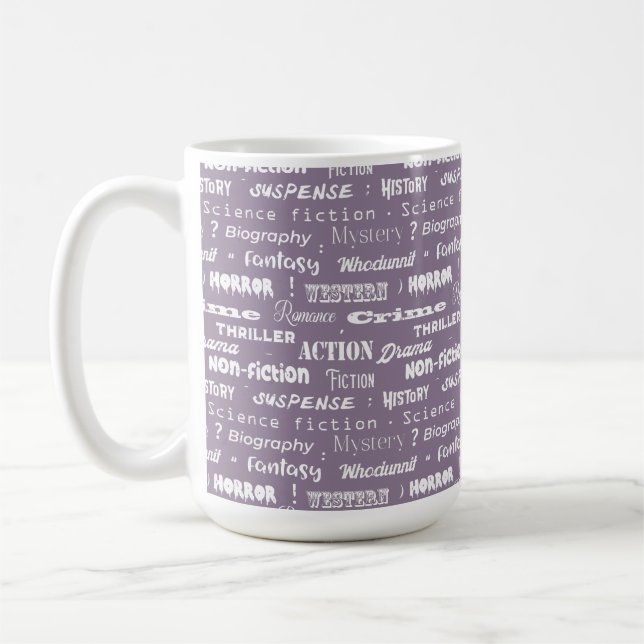 Novelist's Book Genre Coffee Mug (Left)