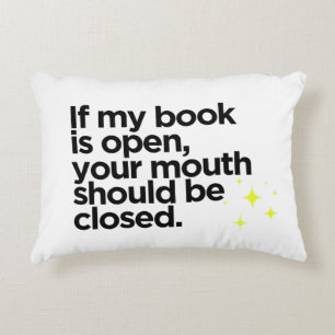 Novelty Book Humour Decorative Pillow