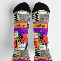 Novelty Computer-ese Crew Socks