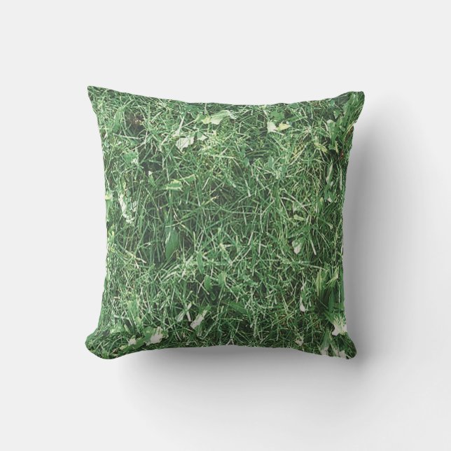 Novelty Design Summer Grass Outdoor Pillow (Front)
