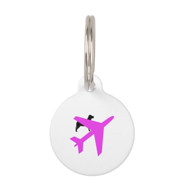 Novelty Dog & airplane Tag (Front)