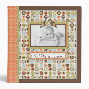 Novelty Dot & Orange Dot Spine Memory Book Binder