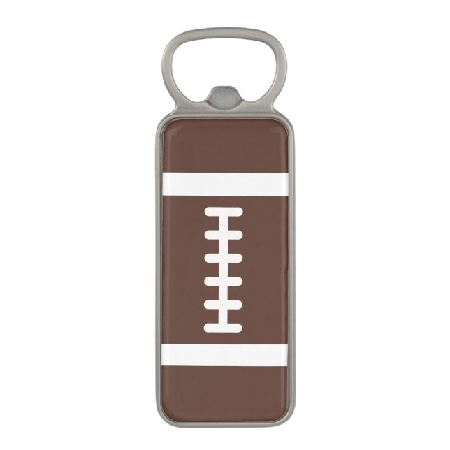 Novelty Football Magnetic Bottle Opener (Front Vertical)