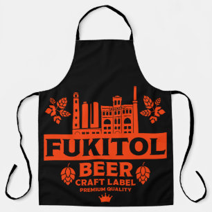 Novelty Funny Beer Label Apron