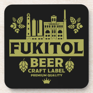 Novelty Funny Beer Label Coaster