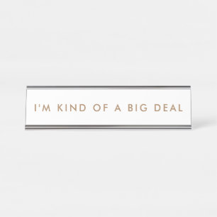 Novelty Funny Desk Name Plate