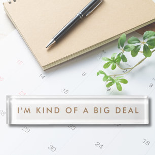 Novelty Funny Desk Name Plate