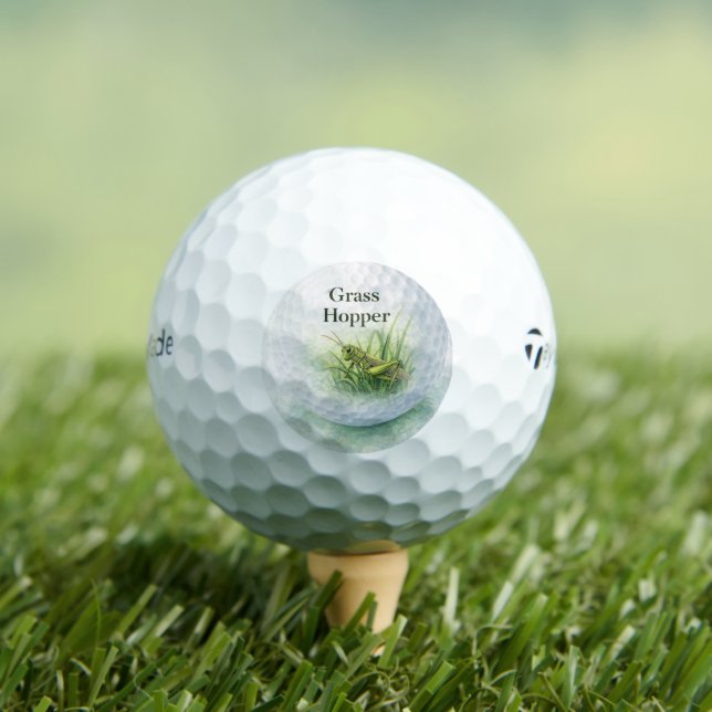 Novelty Golf Ball | Grass Hopper Fun Golf Gift (Insitu Tee)