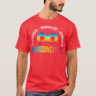 Novelty Neurodiversity Rainbow Infinity Women Men  T-Shirt