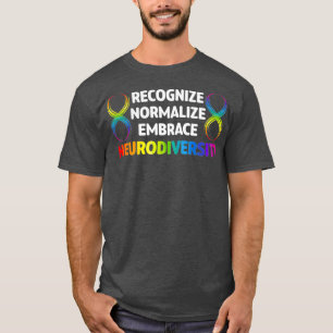 Novelty Neurodiversity Rainbow Infinity Women Men  T-Shirt