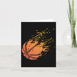 Novelty Silhouette Basketball Gift Graphic For Bal Card