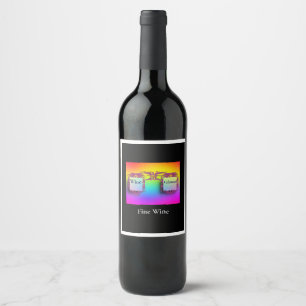 Novelty Wine Glasses Fine Wine  Wine Label
