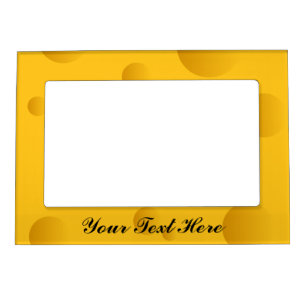 Novelty yellow cheese magnetic picture frame