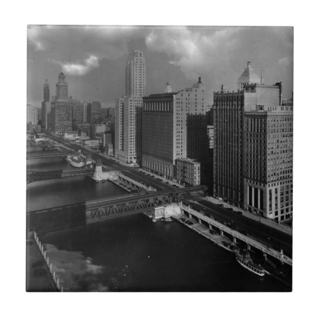 November 1939:  The city of Chicago Tile (Front)