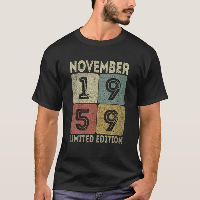 November 1959 Limited Edition Outfit Retro 62Nd Bd T-Shirt (Front)