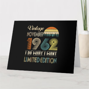 November 1962 What I Want Limited Edition Card