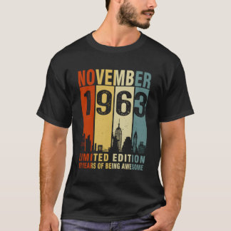 November 1963 60 Years Of Being Awesome T-Shirt