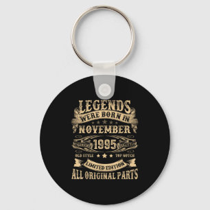 November 1995 30 Year Old Bday For Men 30th Birthd Keychain