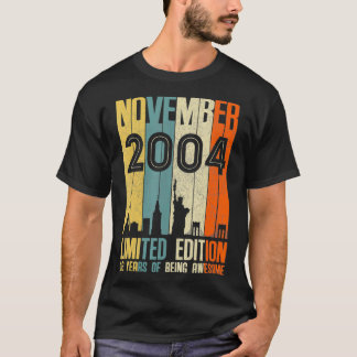 November 2004 T  16 Year Old  2004 Birthday Gift  T-Shirt