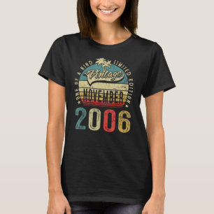 November 2006 16 Years Old 16th Birthday Boy Girl T-Shirt
