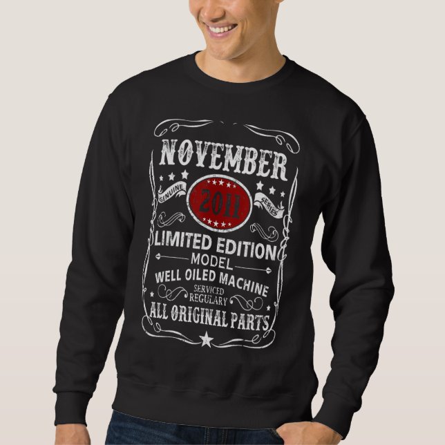 November 2011  Model Well Oiled Machine Sweatshirt (Front)