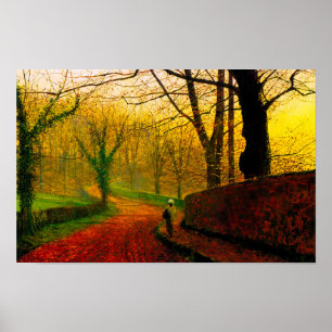 November Afternoon Stapleton Park Grimshaw Poster