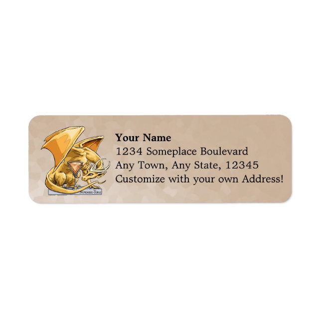 November Birthstone Dragon - Topaz (Front)