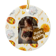 November Birthstone & Flower Custom Birthday