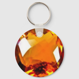 November Birthstone-Golden Citrine by Sharles Keychain